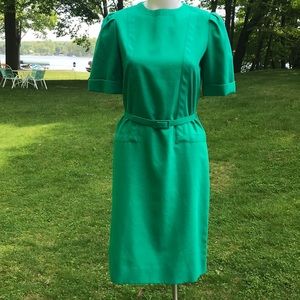 Vintage green sheath dress 10